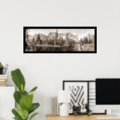 Merced River Yosemite写真1915 ポスター (ホームオフィス)