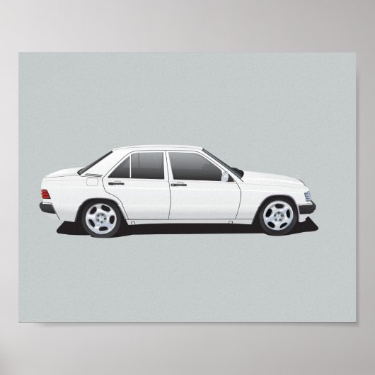 Mercedes-Benz 190E ポスター (正面)