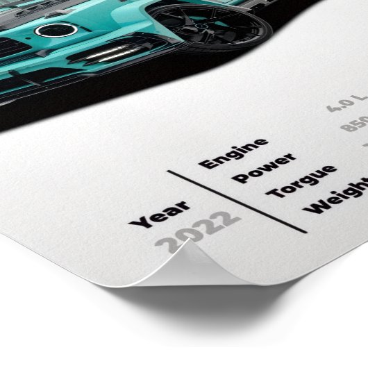 Mercedes-Benz AMG G63 MANSORY Algorithmic Fade Ext ポスター (角)