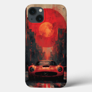 Mercedes-Benz Classic: Crimson Sun Retro City Case iPhone 13ケース
