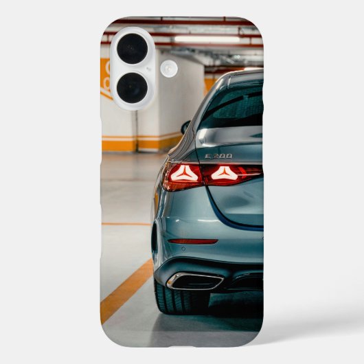 Mercedes Benz E class 2024 rear view  Case-Mate iPhoneケース (裏面)