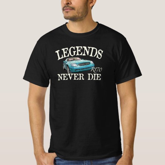 Mercedes Benz SLK R170 - Legends Never Die Tシャツ (正面)