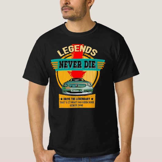 Mercedes SLK - Legends never die Tシャツ (正面)