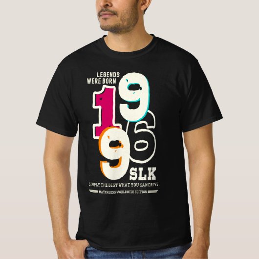 Mercedes SLK - Legends were born in 1996 Tシャツ (正面)