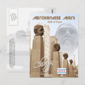 Merchandise Mart Hall of Fame，シカゴ，イリノイ ポストカード (正面/裏面)