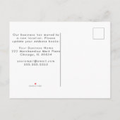 Merchandise Mart Office Moving Announcement 案内ポストカード (裏面)