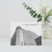 Merchandise Mart Office Moving Announcement 案内ポストカード (スタンド正面)