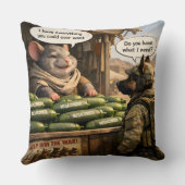 Merchant and mega cumber double sided throw pillow クッション (裏面)