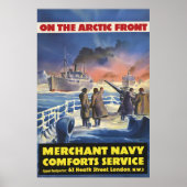 Merchant Navy Arctic Front Poster Great Britain ポスター (正面)