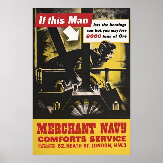 Merchant Navy Comforts Service Poster, Great ポスター (正面)
