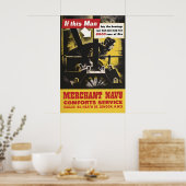 Merchant Navy Comforts Service Poster, Great ポスター (キッチン)