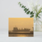 Merchant ship on the North Sea near Cuxhaven ポストカード (スタンド正面)
