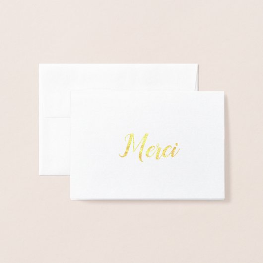 Merciカード 箔カード (封筒付き正面)
