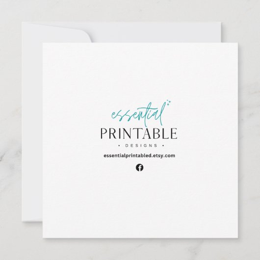 Merciフローラカード ノートカード (裏面)