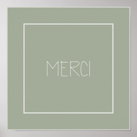 MERCI – ありがとう – フランスの ポスター (正面)