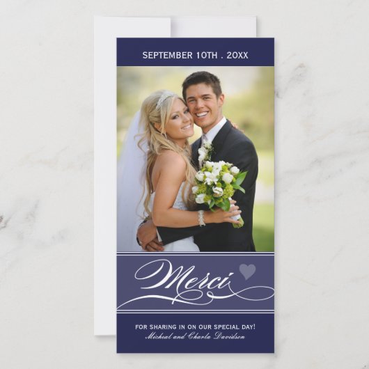 Merci – カルト写真(4x8) サンキューカード (正面)