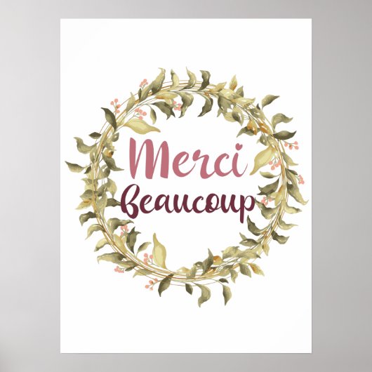 Merci Beaucoupありがとうござフランスのう ポスター (正面)