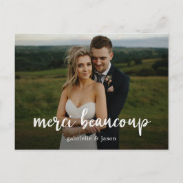 Merci Beaucoupの結婚ありがとうはがき ポストカード