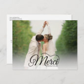 Merci Beaucoupの結婚写真ありがとう ポストカード
