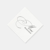 Merci Beaucoup書エレガント道ありがとう スタンダードカクテルナプキン (角)