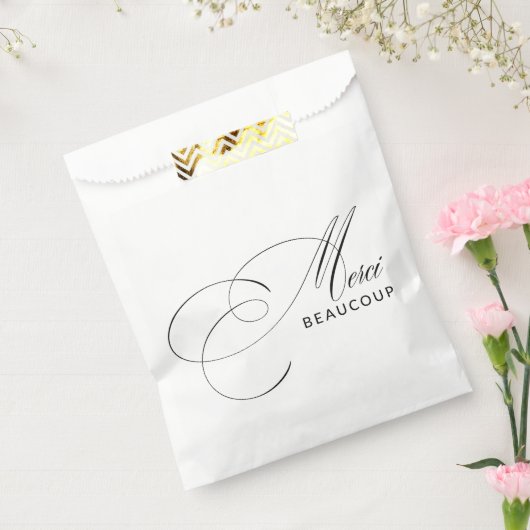 Merci Beaucoup書エレガント道ありがとう フェイバーバッグ (封をした状態)