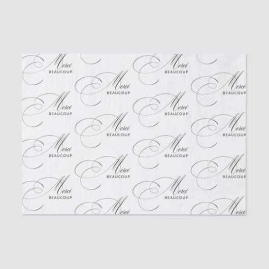 Merci Beaucoup書エレガント道ありがとう 薄葉紙 (正面)