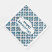 Merci Beaucoup Elegant French Tapestry Blue White (コーナー)