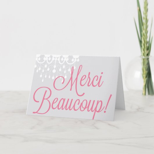 Merci Beaucoup! Greeting / Thank You Card サンキューカード (正面)