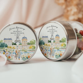 Merci Beaucoup | Parisian Watercolor Garden ラウンドシール