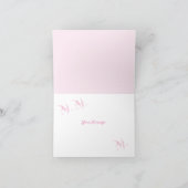 Merci Beaucoup Thank Notecard In Pinks サンキューカード (内部)