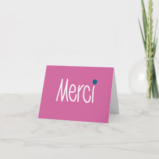 Merci Thank you Noteカード サンキューカード