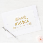Merci Thank you Sticker 長方形シール (封筒)