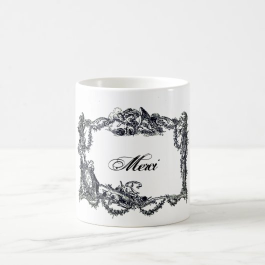 Merci – Thanks – Versailles コーヒーマグカップ (中央)