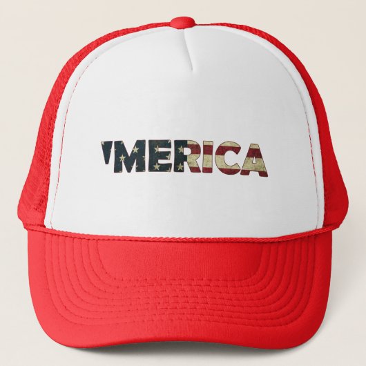 'MERCIA アメリカンビンテージ フラッグ ハット (正面)