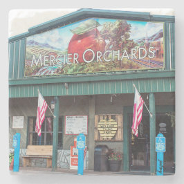 Mercier果樹園、青いリッジ、ジョージアのりんご、 ストーンコースター