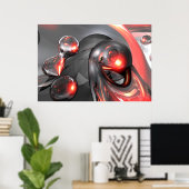 Mercury Rising抽象芸術ポスター ポスター (ホームオフィス)