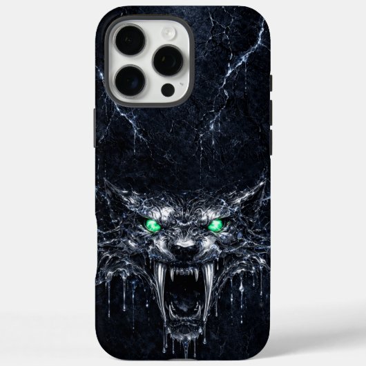 Mercury Sabretooth Green Emerald Eyes Case-Mate iPhoneケース (裏面)