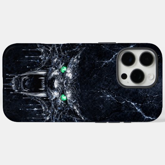 Mercury Sabretooth Green Emerald Eyes Case-Mate iPhoneケース (裏面 (横))