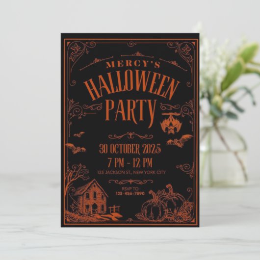 Mercy's Halloween Party 招待状 (スタンド正面)