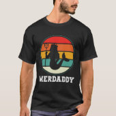 Merdaddy Security Merman Mermaid Daddy Fish Father Tシャツ (正面)