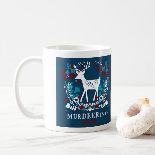 MerDEERino: Murderino + シカ コーヒーマグカップ (ドーナツ)
