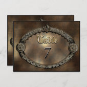 Meredith Doraテーブル番号カード ポストカード (正面/裏面)