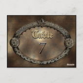 Meredith Doraテーブル番号カード ポストカード (裏面)