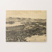 Meredith NH (1899年)のヴィンテージの絵解き地図 ジグソーパズル (横)