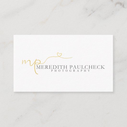 Meredith Paulcheckの写真撮影 名刺 (正面)