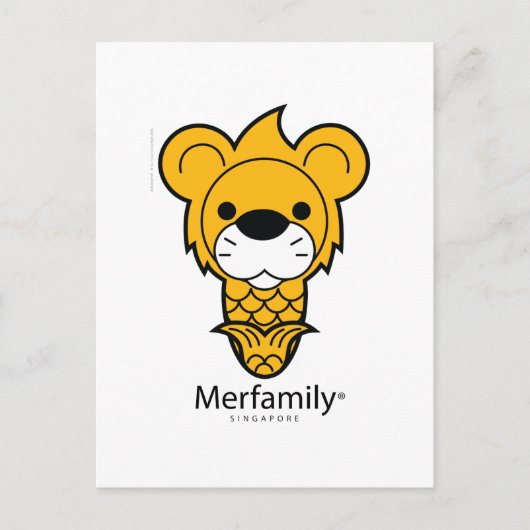 「Merfamily®」シンガポール ポストカード (正面)