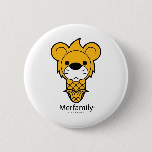 "Merfamily®"シンガポール 缶バッジ (正面)
