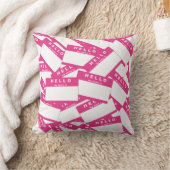 Merhabaのアイボリーの(マゼンタの)枕 クッション (ブランケット)
