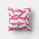 Merhabaのアイボリーの(マゼンタの)枕 クッション (裏面)