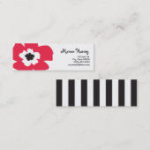 Meriの細いプロフィールカード スキニー名刺 (正面/裏面)